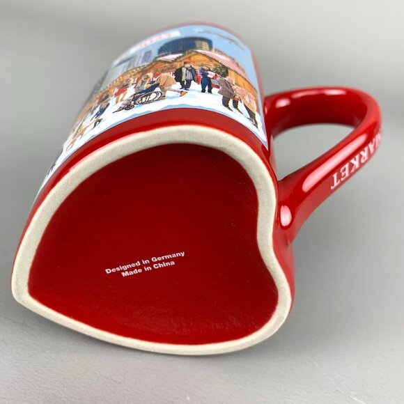 Christkindlmarket Chicago 2025 Heart Shaped Mug German Christmas Market New - Picture 7 of 10